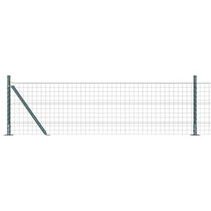 vidaXL Gard Euro cu Bază din Beton 10 x 0,6 m Oțel cu strat de PVC