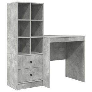 vidaXL Birou Gri din beton 115,5 x 50 x 127 cm 2 buc.