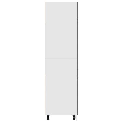 vidaXL Dulap pentru frigider, gri, 60 x 57 x 207 cm, PAL