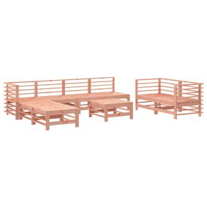 vidaXL Set mobilier de grădină, 9 piese, lemn masiv douglas