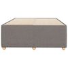 vidaXL Cadru de pat fără saltea Taupe 120x190 cm țesătură