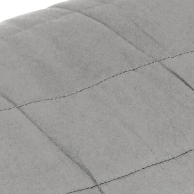 vidaXL Pătură cu greutăți, gri, 200x260 cm, 15 kg, material textil