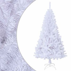 vidaXL Pom de Crăciun artificial cu ramuri groase, alb, 150 cm, PVC