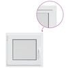 vidaXL Fereastră de subsol culoare internă albă RISOR 60 x 55 cm