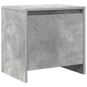 vidaXL Noptieră, gri beton, 45x34x44,5 cm, lemn prelucrat