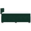 vidaXL Pat box spring cu saltea, verde &icirc;nchis, 100x200 cm, catifea