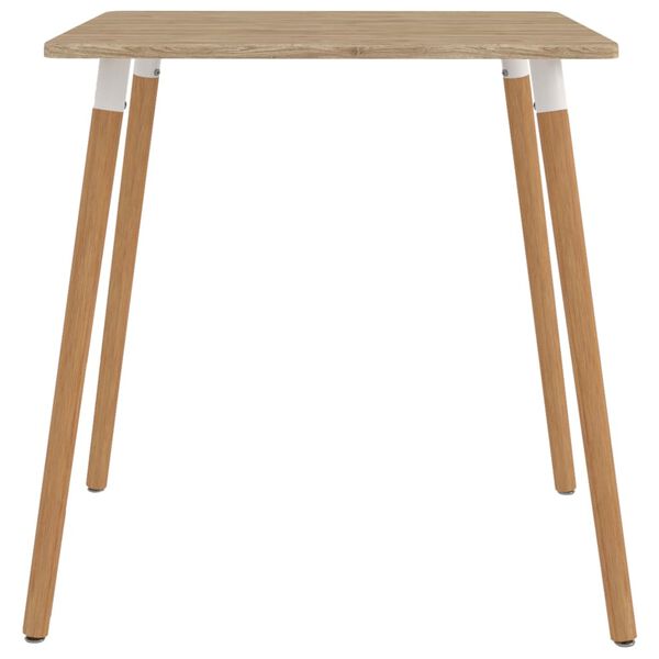 vidaXL Set de masă, 3 piese, maro