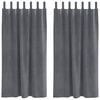 vidaXL Perdele opace 2 buc. Gri deschis 140 x 175 cm Catifea