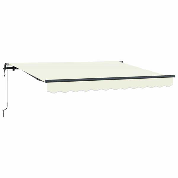 vidaXL Cortina Retractabilă Crem 300 x 200 cm țesătură