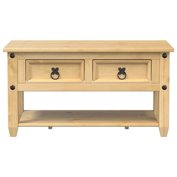 vidaXL Măsuță de cafea cu sertare Corona, 85x50x45 cm, lemn masiv pin