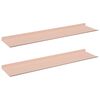 vidaXL Raft suspendat 2 buc. Roz 80 x 18 x 2,5 cm Oțel