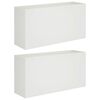 vidaXL Vază pentru Grădină 2 buc. Alb 100 x 30 x 50 cm