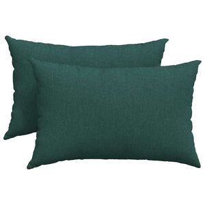 vidaXL Perne pentru canapea 2 pcs Verde &icirc;nchis 60 x 40 cm țesătură