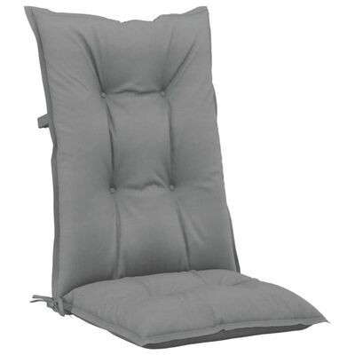 vidaXL Perne pentru scaun de grădină, 2 buc., gri, 120x50x7 cm