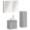 vidaXL Set de mobilier pentru baie 4 buc. Sonoma gri