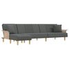 vidaXL Canapea extensibilă &icirc;n formă de L gri 279x140x70 cm textil