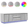 vidaXL Dulap TV cu lumini LED Gri Sonoma 160,5x41x50 cm