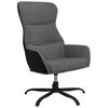 vidaXL Scaun de relaxare, gri deschis, material textil