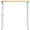 vidaXL Banc lucru 100x60x(71,5-98) cm lemn masiv stejar