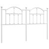 vidaXL Tăblie de pat de schimb metalică, alb, 135 cm