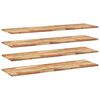 vidaXL Rafturi suspendate 4 buc. 120x40x2cm lemn masiv acacia netratat