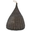 vidaXL Casă de pisici cu pernă, gri, 40x60 cm, salcie naturală, teepee