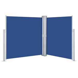 vidaXL Copertină laterală retractabilă, albastru, 140 x 600 cm