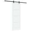 vidaXL Ușă glisantă ORKDAL 83 x 232 cm Lemn masiv de pin Alb