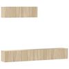 vidaXL Set dulap TV, 3 piese, stejar sonoma, lemn prelucrat