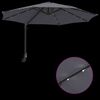 vidaXL Parasol de Grădină Manual Antracit 248 x 248 x 148 cm