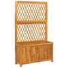 vidaXL Jardinieră cu spalier, 100x32x165 cm, lemn masiv acacia