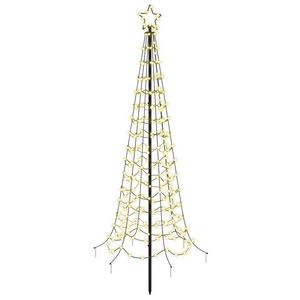 vidaXL Brad de Crăciun spiralat LED cu țăruș EKENAS 180 cm 220 LED-uri