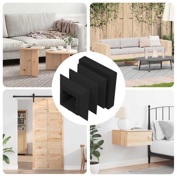 vidaXL Capete de &icirc;nchidere 10909 pcs Negru 15 x 15 x 15 mm PP