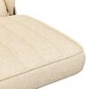 vidaXL Scaun de birou pivotant, crem, material textil