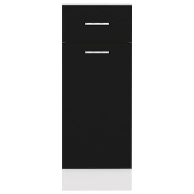 vidaXL Dulap inferior cu sertar, negru, 30 x 46 x 81,5 cm, PAL
