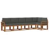 vidaXL Set de canapele de exterior 6 buc. Natural și Antracit