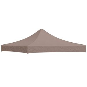 vidaXL Acoperiș pentru cort de petrecere, gri taupe, 3x3 m, 270 g/m&sup2;