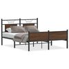 vidaXL Cadru pat fără saltea stejar maro 150x200 cm lemn prelucrat