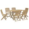 vidaXL Set mobilier de grădină, 7 piese, lemn masiv de acacia