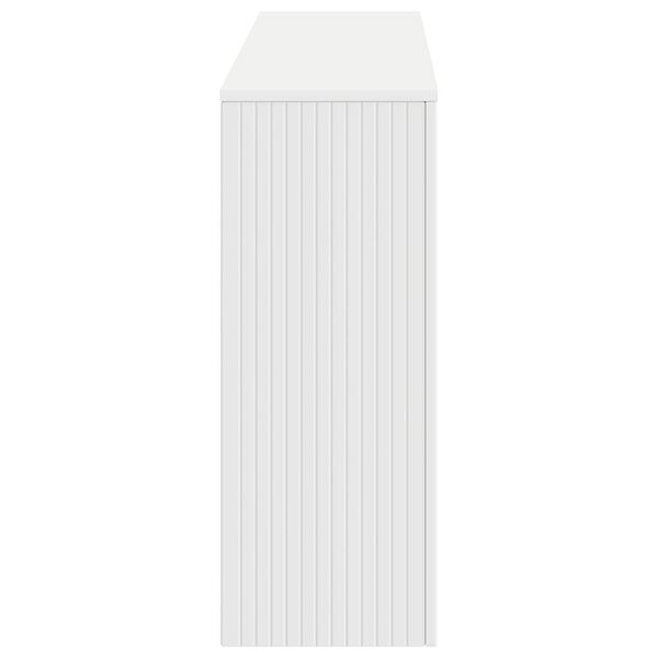 vidaXL Masă de consolă Dungi Alb 155 x 29 x 74 cm Lemn prelucrat