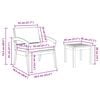 vidaXL Set bistro Maro 45 x 45 x 38cm Lemn masiv de acacia
