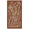 vidaXL Decor perete de grădină 105x55 cm design frunze oțel Corten