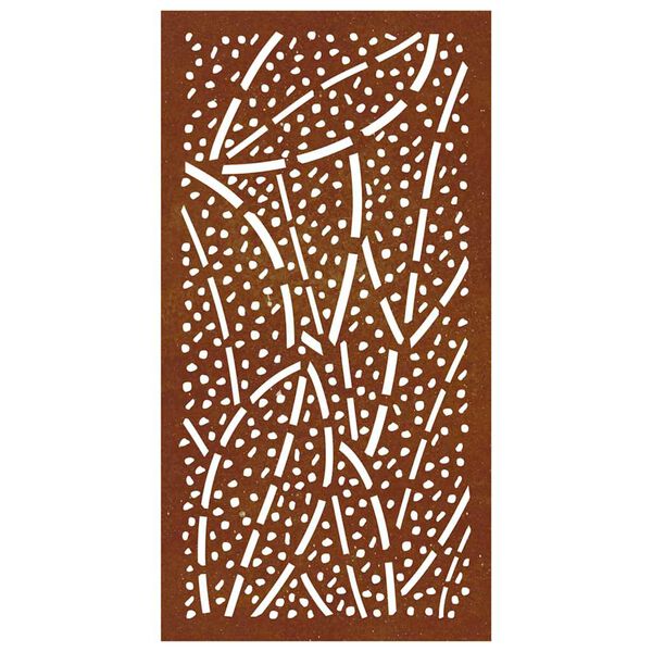 vidaXL Decor perete de grădină 105x55 cm design frunze oțel Corten