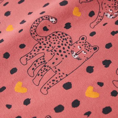 Pijamale pentru copii cu mâneci lungi roz fanat 128