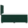 vidaXL Pat box spring cu saltea, verde &icirc;nchis, 100x200 cm, catifea