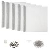vidaXL Capac pentru ax de lumină cu cleme 5 buc. 70 x 130 cm Aluminiu
