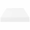 vidaXL Raft de perete suspendat, alb extralucios, 50x23x3,8 cm, MDF