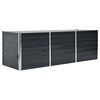 vidaXL Strat &icirc;nălțat de grădină antracit 240x80x77 cm oțel galvanizat