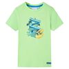vidaXL Tricou pentru copii, verde neon, 116