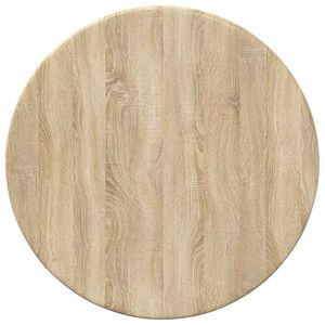 vidaXL Placă de masă &Oslash; 30 x 1,5 cm Rotund Lemn prelucrat Stejar Sonoma